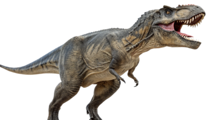 Tyrannosaurus rex isolated on transparent PNG background