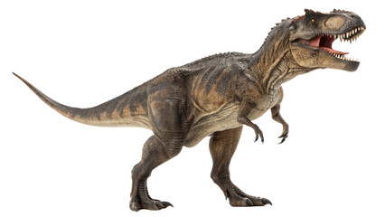 Tyrannosaurus rex isolated on transparent PNG background