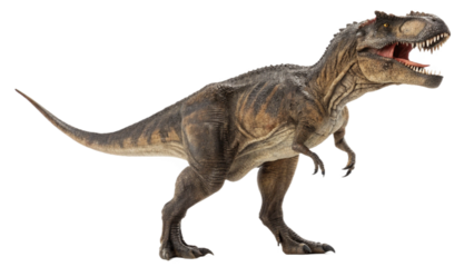 Tyrannosaurus rex isolated on transparent PNG background