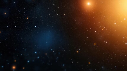 Obraz premium Minimal starfield with layered transparency, modern digital style