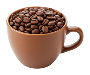 Brewing the perfect cup of coffee with fresh coffee beans kitchen food cozy environment perspective isolated PNG