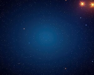 Fototapeta premium Linear constellation over soft gradient blueblack sky