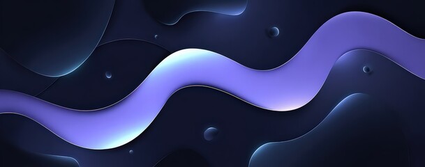 Abstract Purple And Blue Wave Design Background