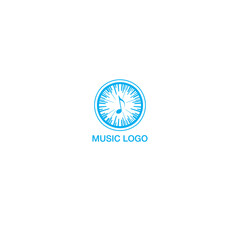 Sound music logo  and wave sound logo design