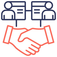 Cooperation Dual Tone Icon