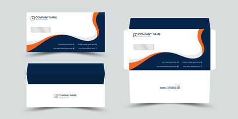 Creative modern corporate envelope design template, Clean DL size business stationery
