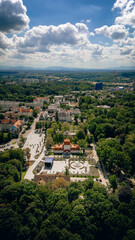 Panorama miasta Jastrzębie-Zdrój z perspektywy lotu ptaka © Mariusz