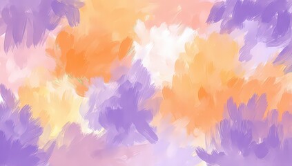 Abstract Watercolor Paint Strokes Background In Soft Pastel Colors