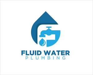 water plumbing service logo designs