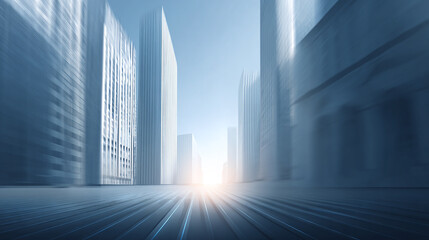 background of motion blurred city skyline