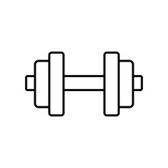 Gym icon, vector icon design outlined