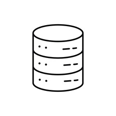 Database icon, Vector outlined icon