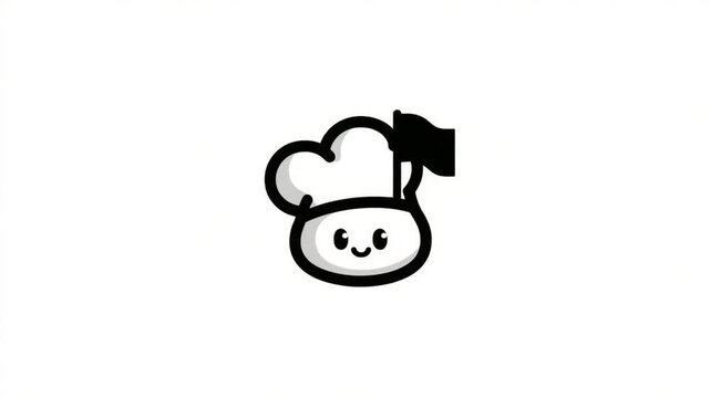 Cute chef cartoon character