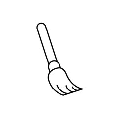 Broom icon, vector outlined icon