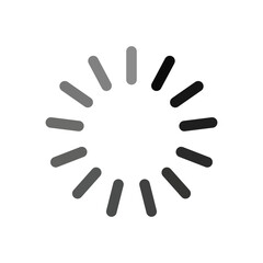 Loading circle icon, vector outlined icon
