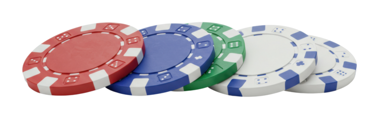 Exciting casino game night with poker chips las vegas indoor top gambling experience isolated PNG