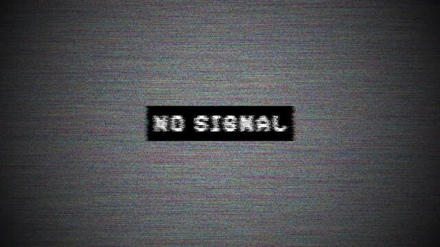 Line noice texture no signal tv screen. 4K Footage