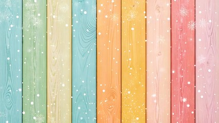 Soft pastel colored wooden planks with subtle glitter sparkle