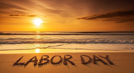 Labor Day Sunset Beach A Relaxing End-of-Summer Scene