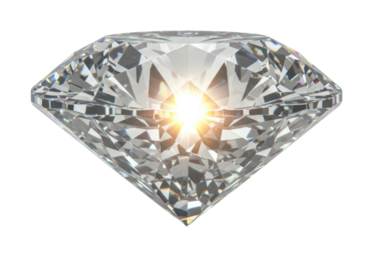 Brilliant diamond showcase jewelry store product elegant display luxury concept isolated PNG