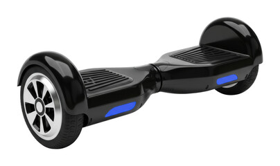 Exciting hoverboard action urban playground product modern environment dynamic viewpoint fun concept isolated PNG
