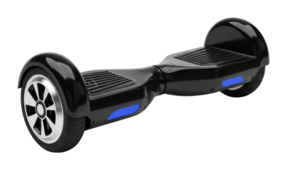 Exciting hoverboard action urban playground product modern environment dynamic viewpoint fun concept isolated PNG