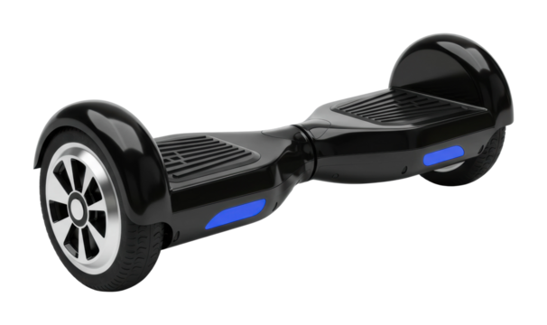 Exciting hoverboard action urban playground product modern environment dynamic viewpoint fun concept isolated PNG