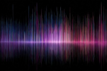 Colorful Abstract Sound Wave Visual Graphic