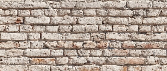 Fototapeta premium The rustic brick wall showcasing a textured and weathered surface.