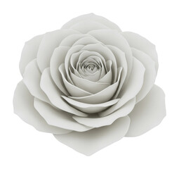 Elegant white rose blossom floral arrangement nature studio aesthetic beauty isolated PNG