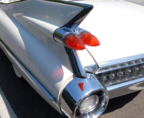 Classic car tail lights background