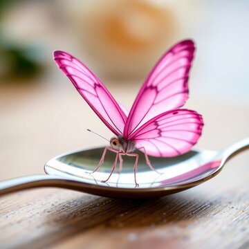 butterflies on tablespoons
