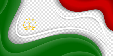 Tajikistan independence day. waving red green shape with white lines and tajikistan national day