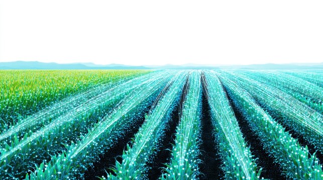 smart farm technology vibrant field