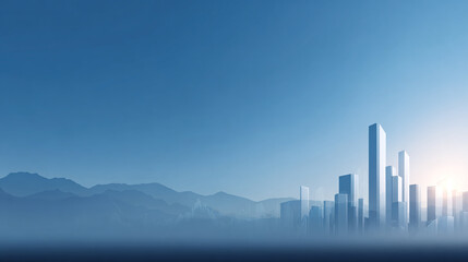 Fototapeta premium background of modern city skyline