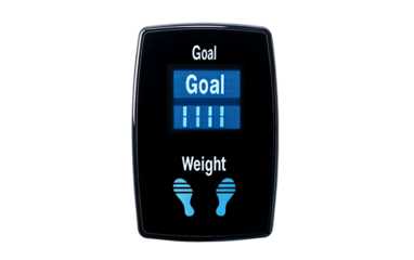 Modern smart scale with visual indicators and goal tracking for personal weight management and wellness isolated on transparent background PNG