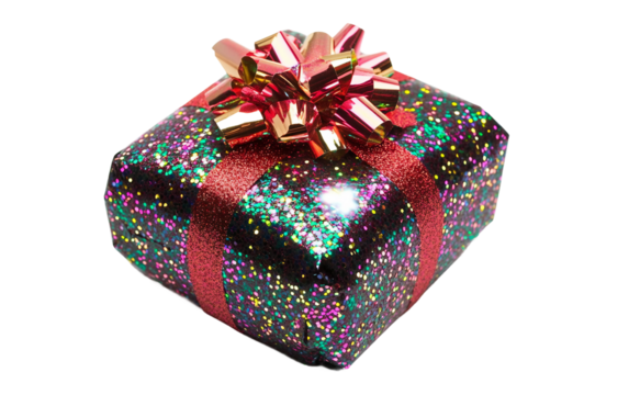 Creative spring-loaded trick gift box for birthday celebrations and playful surprise moments isolated on transparent background PNG