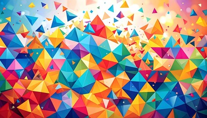 Vibrant abstract geometric pattern (1)