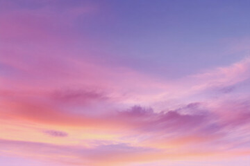 Obraz premium sunset sky with clouds