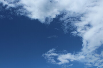 blue sky with clouds