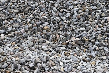 Rocks at parking lot