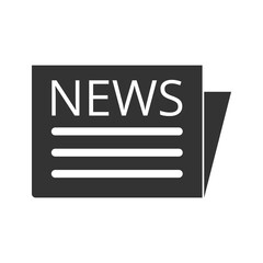 Newspaper icon isolated on transparent background