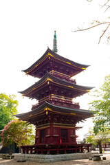 板橋不動尊の三重の塔