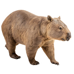 Fototapeta premium A Diprotodon the giant prehistoric wombat isolated on a transparent background png