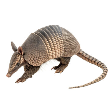 A prehistoric Doedicurus a giant armored glyptodont isolated on a transparent background png