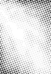 Seamless halftone black dot pattern on white background, perfect for vintage design, retro effects, comic art, or print textures.