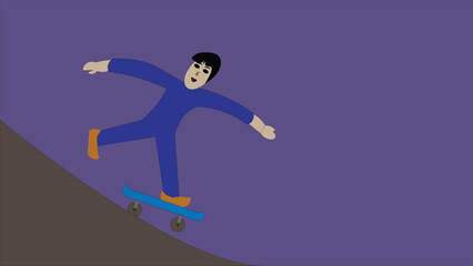 snowboarder jumping vector illustration