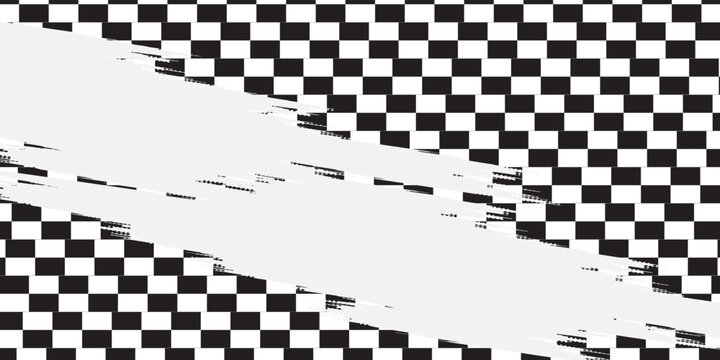 abstract racing background with checkboard and lines
