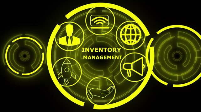 Business, Technology, Internet and network concept. Enterprise Resource Planning Corporate Company Management. business technology virtual screen background. performance metrics, and business...4k
