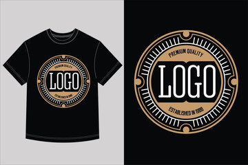 Vintage Logo T Shirt Design Premium Quality Badge Established in 1988